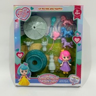 Kids Toys 360 Degree Carousel Amusement park set Home Decoration