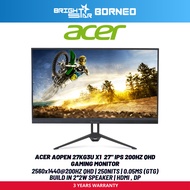ACER AOPEN 27KG3U X1 27" 200HZ QHD IPS Panel Gaming Monitor