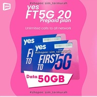 SIM YES PREPAID FT5G 50GB HIGH SPEED