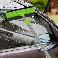 [deevoka] Window Squeegee Double Sided with Long Handle 50cm to 81cm 2 in 1 Window Cleaner for Home 