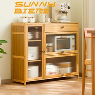 SUNNY BIERE Bamboo Sideboard Kitchen Cabinet