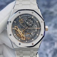 Audemars Piguet Audemars Piguet Royal Oak Men's Watch 15407BC Frost Gold Material Double Swing Wheel Hollow Automatic Mechanical Watch