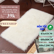 Photography Fur Rug, Luxurious Soft Fur Makeup Table Rug PAPAA.HOME