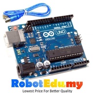 [READY STOCK @KL] Arduino UNO R3 Rev3 Compatible Atmel DIP ATMEGA328P UNO R3 Board / USB B type Cabl