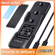 M.2 NVMe & SATA SSD Enclosure USB C 20Gbps SSD Case Supports 2280 2260 2242 2230 M.2 SSD Tool-Free