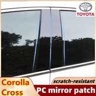 Toyota Corolla Cross mid pillar sticker PC mirror surface sticker B-pillar C-pillar waterproof and sunscreen