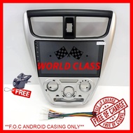 PERODUA AXIA 2014-2022 (SILVER) ANDROID PLAYER 9INCH 2.5D FULL HD SCREEN( F.O.C ANDROID CASING )