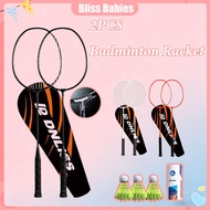 2pcs Badminton Racket Training Student Badminton Racket Couple Alloy Split Racket Raket Badminton Pe
