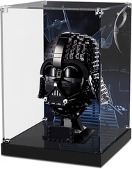 Acrylic Display Case for Lego 75304 Star Wars Darth Vader Helmet Black Head Building Block Model(Onl