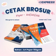 [100pcs] Print Flyer Brochure Pamflet Custom A4 A5 A6 1 Side 2 Sides 100pcs