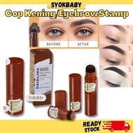 Cop Kening Hairline Shadow Shading Contour Powder Hairline Pen Stamp Eyebrow Powder Thrush Plastik B