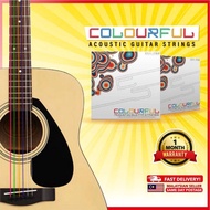 Tali Gitar Akustik Multicolour 1 set 6 Strings (Multicoloured Acoustic Guitar String Set)
