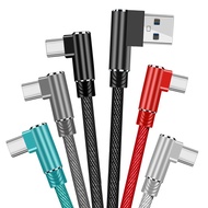 Elough 1m/ 2m/3m 90 Degree Fast Charge Data Type-C Micro USB C Cable Type-C Charger Cable