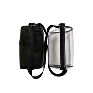 Transparent Small Duffle Bag Sling Bag Black Tint and Clear DEA