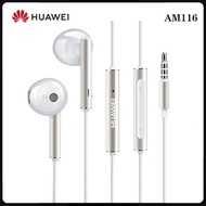 หูฟัง Huawei Headset หูฟัง 3.5มม หัวเว่ย AM116 Earphone Full Bass Hi-Res Audio In-Ear Headphones | 3ปุ่มพร้อมไมโครโฟนการควบคุมระดับเสียง For P30 P10  Mate10 Nova 4e 3 3i 2 2I Y9 Y Max
