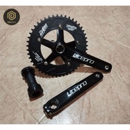 FIXIE 48T x LITEPRO Hollowtech Crankset | Fixed Gear Bike Track Bicycle Chainring Crank