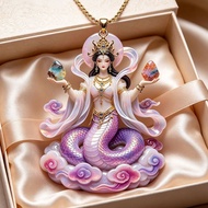 新款灵娲御云佩项链轻奢精致女娲补天送女友祥瑞转运百搭吉祥寓意吊坠8.2 New Lingwa Yuyun Pendant Necklace: Luxurious and Exquisite, a Gi