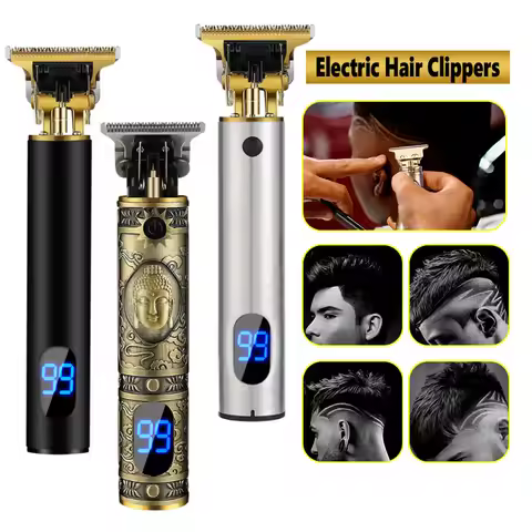 T9 Electric Hair Clipper USB Rechargeable Cordless Hair Cutting Machine Shaver Beard Trimmer Haircut