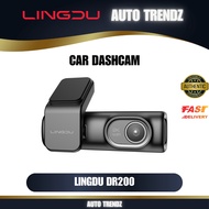 LINGDU D200 2K | 1440P Dashcam DVR Car Recorder w/ FREE SD Card | Front + Rear Cam | GPS | 24 Hour R