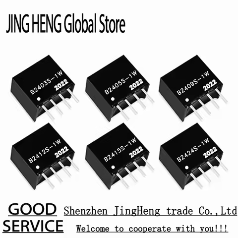 1PCS B2403S-1W B2405S-1W B2409S-1W B2412S-1W B2415S-1W B2424S-1W 24V TO 3.3V 5V 9V 12V 15V 24V DC-DC