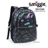 Smiggle SD Tas/Smiggle Dino Black Tas/Dino Tas/Elementary School Children's Backpack (B45)