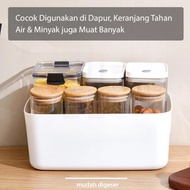 Organizer Box hg White LARGE - Multipurpose White Pantry Storage Box Plastic Food Container
