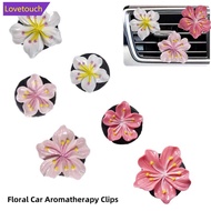 LOVETOUCH Car Interior Peach Flower Daisy Flower Perfume Clip Car Aromatherapy Air Conditioner Fresh