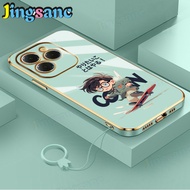 Jingsanc vỏ điện thoại dễ thương cho Infinix Hot 40/Infinix Hot 40 Pro/Infinix Hot 40i dây đeo miễn