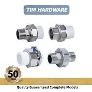 PPR TIM Pipe - Male Union / Female Union / Brass Union / Union Brass Valve