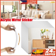 20*20cm Soft Mirror Wall Sticker Acrylic Square Mirror Tile Wall Stickers Decal Bathroom Decor
