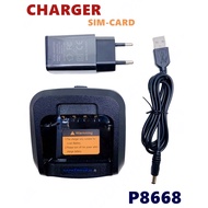 Original Charger SIM Card IP iwalkie micall P8668 Sim Walkie Talkie CHARGER P8668 WCDMA Battery P866