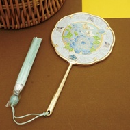 古风桃花手持化妆镜古典小红书故宫文创伴手礼便携故宫手柄镜Ancient style peach blossom holding makeup mirror, classical Little Red 