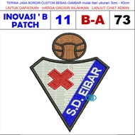 B-A73 SD EIBAR LOGO EMBROIDERY PATCH SPANISH LALIGA FOOTBALL CLUB - INNOVATION EMBROIDERY PATCH TEST