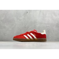 adidas originals GAZELLE INDOOR suede Low cut board shoes for both men and women red
