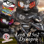 Y15 V2  LCV8 FI DYNOPRO [Original] Sharingan Head Lamp Lampu depan Y15v2 lc135 v8