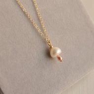 小小蘑菇 珍珠項鍊 天然淡水珍珠 可愛爆表