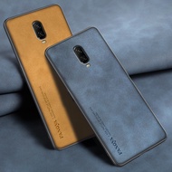 Luxury Leather Case For OnePlus 6 6T Back Cover Matte Silicone Protection Phone Case For OnePlus 6T One Plus 6 T OnePlus6 Cover