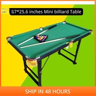 Pool table 47*25.6 inches Mini billiard Table for Kids adjustable metal legs billiard table set