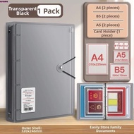 AROMA Document Storage Bag, 7-in-1 A4/A5/B5 Zip File Bag, Multi-functional Waterproof Portable Loose