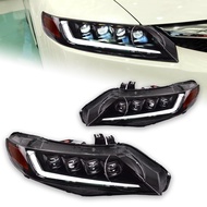 AKD Car Styling Head Lamp for Honda Civic Headlights 2006-2011 Civic FD2 LED Headlight DRL Hid Bi Xe