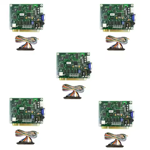 5X 60 In 1 Multicade PCB Board Arcade Game Board With 28P Cable VGA Output Arcade Game Board Horizon