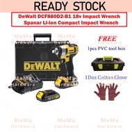 DeWalt DCF880D2-B1 / DCF880D2 18V 1/2" Impact Wrench Li-ion Compact Impact Wrench Socket Spanner(230