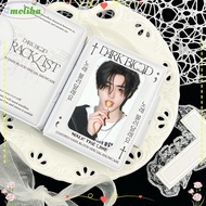 MOLIHA Card Album, PVC with 16 Internal Pages Photocard Binder, Blue Ice Rain 3 Inch Mini Idol Card 