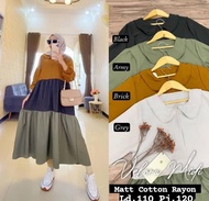 Memoth Boutique VELORA MIDI DRESS - HOMEY DRESS - DRESS BUSUI RAYON - DRESS KATUN BUSUI - DRESS RAYO