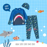 Uwae ชุดว่ายน้ำเด็ก ชุดว่ายน้ำเด็กชายกันยูวี Sharky Sharky รุ่น UV314