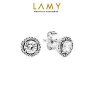 Khuyên tai bạc LAMY Timeless Round Shaped Earrings 3029BLU - Khuyên tai nữ cao cấp S925 ALE