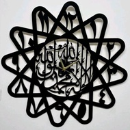 60x60cm jam dinding tauhid berbentuk bintang