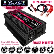300 to 500W 12V DC To 110V 220V AC Car Power Inverter Dual USB Port Fast Charging Sine Wave Converter