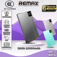 【3C Certified】Remax MP-5 5000mAh Powerbank Magnetic Wireless Powerbank Remax MP-6 10000mAh Powerbank