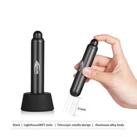 IKAPE Retractable Telescopic Barista WDT Tools Magnetic Coffee Distributor Needle Espresso Powder Di